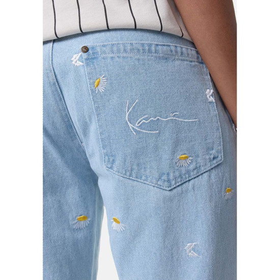 Karl Kani Small Unisex παντελόνι Signature Daisy Straight Leg Five Pocket Denim